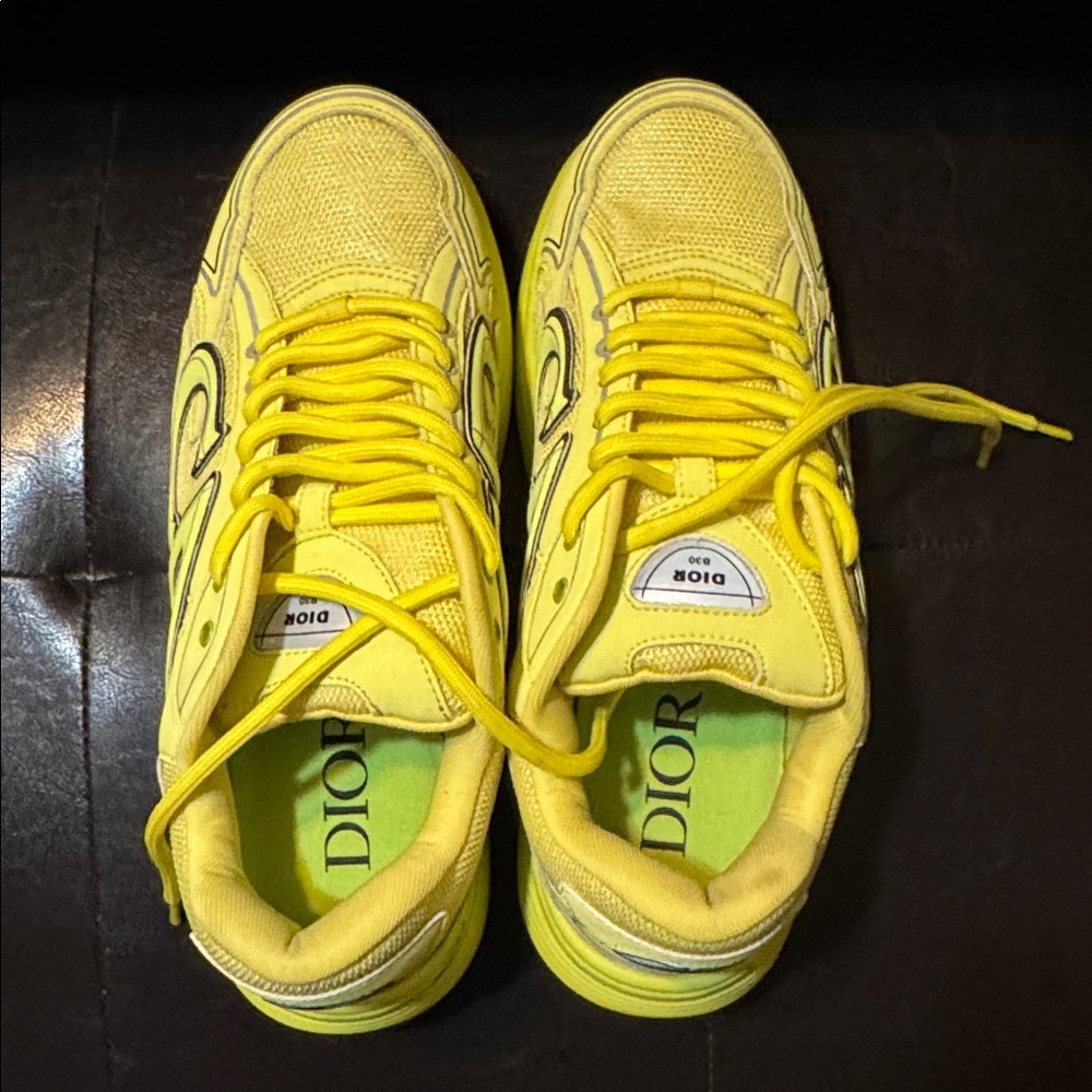 Unisex Dior Vibrant Yellow Shoes - Picture 2 of 3